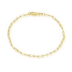 Our 14K solid gold diamond cut oval link bracelet is the bracelet you have been waiting for. Easy to wear, adjustable, stackable and a diamond cut edge to give it that extra shine on your wrist. Available in Yellow, Rose & White gold and many lengths. 

Link Size: 5.6mm x 2.1mm
Solid 14K Gold
Lobster Clasp Lock
Lifetime Guarantee Floating Diamond Ring, Diamond Drop Necklace, Bezel Necklace, Infinity Necklace, Engraved Bracelet, Bar Bracelets, Dainty Bracelets, Engraved Necklace, Shine On