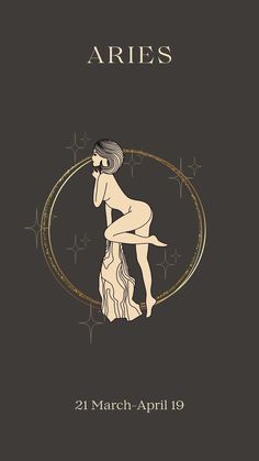 the cover to aries, featuring a nude woman in a circle