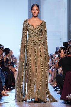 Elie Saab Fall 2023 Couture Fashion Show | The Impression Elie Saab 2023, Elie Saab Fall 2023, Fall 2023 Couture, Erdem Moralioglu, Sandra Backlund