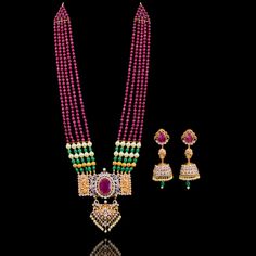 Our Saarika Look sets the mood for vintage glamour with Mughal undertones! A stunning mala necklace in colorful combination of ruby, emerald and CZ stones and beads. Approximate mala length is 15". The look includes a pair beautiful jhumkey earrings. Approximate earrings length is 3.5". Gold-plated on high-quality brass as base metal. In-stock & ready-to-ship. *Please Note: We use faux stones and beads in all of our jewelry. Unique Gift Cards, Ruby Emerald, Mala Necklace, Faux Stone, Vintage Glamour, Cz Stone, The Mood, Base Metal, Beautiful Jewelry