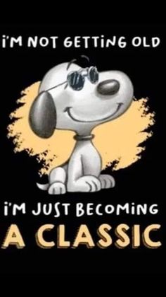 a cartoon dog with sunglasses on it's face and the words i'm not getting