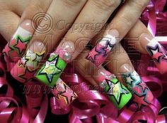 Hand Painted Nails Art, Flare Nails Acrylics, Duck Flare Nails, Flare Acrylic Nails, Flared Nails, Flare Nails, Hand Painted Nails, Hand Painted Nail Art, Wide Nails