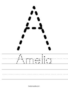 the letter a worksheet for kids to learn how to write and draw letters