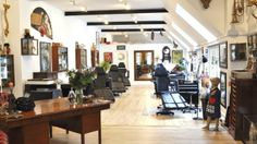 the salon is clean and ready for customers to use