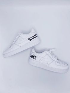 Custom Air Force 1's (specialty item) Luxury Urban Custom White Sneakers, Customized White Lace-up Sneakers, White Low-top Custom Sneakers For Streetwear, Modern White High-top Custom Sneakers, Custom White Sneakers With Rubber Sole, Custom Lace-up Sneakers With White Sole, White Customized Lace-up Sneakers, Customizable Lace-up Sneakers, Customized Sneakers For Streetwear With Round Toe