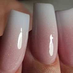 175 Best Ombre Nails! View them all right here -> | http://www.nailmypolish.com/ombre-nails/ | @nailmypolish Nails 2018, Nail Acrylic, Baby Boom, Shellac Nails, White Nail, Baby Boomer, Fabulous Nails, Fancy Nails, Creative Nails