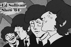 the ed sullvan show's avatars are drawn in black and white