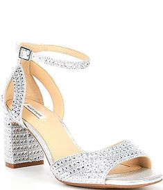 silver | Dillard's Homecoming Heels, Heels With Rhinestones, Alex Marie, Dress Sandals, Dillard's, Strap Dress, Women's Shoes Sandals, Ankle Strap, Shoes Sandals