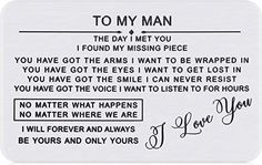 a piece of paper with the words to my man written on it