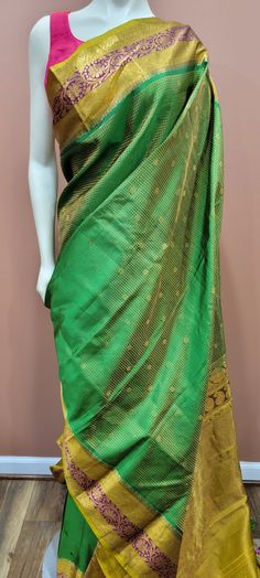 Beautiful Gadwal Saree Collection w/ Custom Blouse in multiple colors, for Custom Blouse pls contact us. Saree ships immediately within US, Blouse ships 2 weeks later. Green Tissue Silk Blouse With Dupatta, Green Blouse Piece With Cutdana For Transitional Season, Designer Wear Transitional Green Blouse Piece, Transitional Green Blouse Piece With Cutdana, Designer Green Tissue Silk Blouse, Green Cotton Silk Blouse With Dupatta, Green Cotton Silk Blouse Piece With Traditional Drape, Green Cotton Silk Blouse With Zari Weaving, Elegant Green Blouse With Zari Weaving