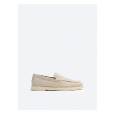 CASUAL LEATHER LOAFERS Zara Leather, Leather Finish, Bone White, Casual Loafers, Beauty Sale, Leather Loafers, Moccasins, Bags Women, Leather Upper