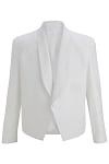 Uniformalwearhouse Men's Server & Waiter Jackets Covered Buttons, Fabric, White