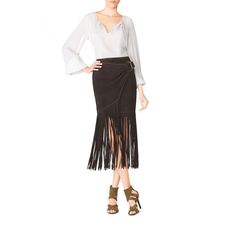 Fringe Skirt - Designer Skirts | Tamara Mellon $1,295.00