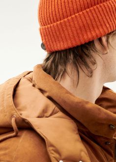 Orange wool beanie 100% extrafine wool SIZE NOTES None SUSTAINABLY MADE From Thinking Mu (Barcelona, Spain) Designed in Barcelona and fair trade made in India All Thinking Mu garments include a transparency tag with a QR code to access the story and impacts behind it. The data has been carefully traced and verified by BCOME. Tracking includes materials, place of production, water footprint, carbon footprint, toxicity footprint, waste footprint, # of hands that worked on the garment, and packagin Warm Wool Bonnet For Fall, Warm Wool Beanie For Fall, Wool Beanie Cap For Fall, Wool Beanie For Cold Weather In Fall, Wool Beanie Bonnet For Fall, Winter Wool Beanie, Wool Beanie For Fall, Fall Wool Beanie, Warm Wool Beanie Cap