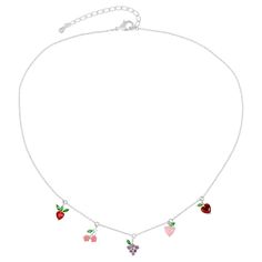 Shop our best-selling Fruit Basket Choker! We brought you the fruit jewelry craze and we can tell you it will never go away! Find your yummy gems with us. Fruit Jewelry, Basket Design, Necklace Chain Lengths, Jewelry Pins, The Fruit, Girly Jewelry, Wrap Rings, Fruit Basket, 18k Rose Gold