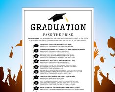 a graduation poster with graduates throwing their caps in the air