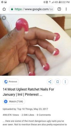 Aesthetic Nails Shellac, Gross Nails, Horrible Nails, Ugliest Nails, Gross Meme