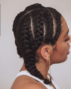 Braids For Short Hair Black Women Simple Natural Hairstyles, Tension Free Natural Hairstyles, Natural Hair Plaits, Easy Protective Hairstyles, Big Box Braids Hairstyles, Protective Hairstyles For Natural Hair, Girls Natural Hairstyles, 4c Natural Hair