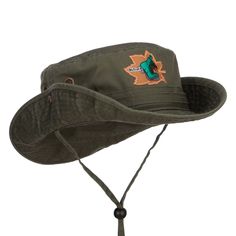 Maple Hiking Shoes Patched Hunting HatMade of 40% Polyester, 60% Cotton.Available in 3 sizes; M, L and XL.Fitted with an inner sweatband.Adult/Unisex.Crown measures 3 1/4 inches deep.Brim measures 2 1/2 inches wide.Hand washable.Imported.BUCKET Hiking shoes on maple embroidered patch is featured on the front side.Flexible crown.2 air circulation holes placed on both sides.Comes with an adjustable chin strap.Snap buttons on both sides of brim.Brim is flexible.Easy to pack.Our hiking shoes bucket Unisex Crown, Hunting Hat, Big Hat, Outdoor Hats, Air Circulation, Patch Design, Custom Hats, Embroidered Patch, Hat Making