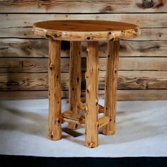 Cedar Log Pub Table Exclusive Relationship, Northern White Cedar, Log Table, Cedar Log, White Cedar, Bar Styling, Pub Table, Wood Work, High Standards