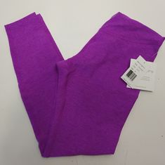 New With Tags Style: Sd3392m Color: Vivpl Vivid Plum Spacedye: This Is A Buttery Soft Performance Fabric With A Unique Texture And Exceptionally Soft Hand. Ultra Soft Feel 4-Way Stretch To Move With You Moisture Wicking To Keep Dry Easy Care - Wash + Dry Enjoy The Sun With Uv Protection 87% Polyester, 13% Elastane High Waist For Over Or Under Bump Midi Length Comfortable Throughout Every Stage Of Pregnancy And Beyond Purple Moisture-wicking Activewear For Yoga, Purple Go-dry Yoga Bottoms, Fitted Purple Moisture-wicking Yoga Pants, Micro-elastic Purple Yoga Pants, Compressive Purple Moisture-wicking Yoga Pants, Maternity Leggings, Beyond Yoga, Pregnancy Stages, Enjoying The Sun