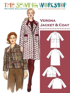 a women's jacket and coat sewing pattern