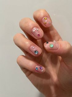 Hippie Nails, Nails Cute, Pretty Gel Nails, Soft Nails, Gel Manicure, Cute Acrylic Nails