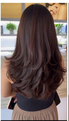 Deep Brown Hair, Haircuts For Wavy Hair, Haircuts For Medium Hair