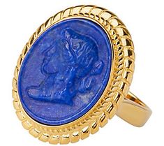 Bold and captivating, add a touch of color to your attire with this eye-catching cameo ring. From Tagliamonte. Luxury Yellow Gold Cameo Rings, Luxury Cameo Ring Jewelry, Elegant Cameo Rings, Luxury Gold Cameo Ring, Luxury Cameo Ring As Gift, Cameo Ring, O Ring, Gemstone Rings, 18k Gold