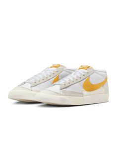 Nike Blazer Low Pro Club Men's Shoes Gold Blazer, Blazer Mid, Heritage Fashion, Swoosh Logo, Nike Blazer