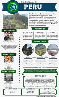 the ultimate guide to peru info sheet