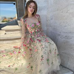 Garden Embroidery Short Evening Dress with Jacket Ankle Length Midi Formal Party Gowns for Women Wedding Guest – DreamyVow Spring Ball Gown With Floral Applique, Spring Floral Applique Ball Gown, Spring Floral Embellished Ball Gown Evening Dress, Spring Floral Applique Ball Gown Evening Dress, Spring Floral Embroidered Ball Gown Dress, Spring Ball Gown With Floral Embroidery, Spring Ball Gown Evening Dress With Floral Applique, Spring Floral Embroidered Ball Gown, Spring Floral Embroidery Ball Gown Dresses