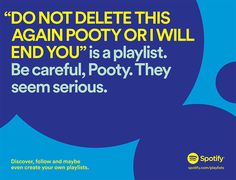 Spotify Builds More Funny Ads Around User Data, This Time Saluting Goofy Playlist Names – Adweek Marketing Creative Ads, Make A Playlist, Advertising Campaign Design, Guerrilla Marketing, Copy Writing