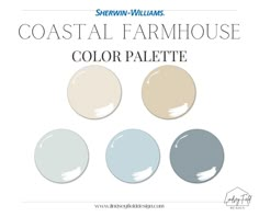 the color scheme for coastal farmhouse paint