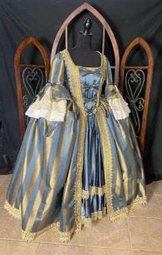 Beautiful Rococo Ballgown. Suitable for Venice, Versailles, Masquerade, Carnivals, Wedding!
If this gorgeous design suits your fancy, let us dress your dreams. We have a bevy of lovely options for you.