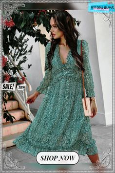 Zarnish Midi Dress - Basil Basil, Midi Dress