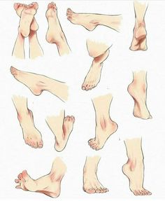 an image of different feet and ankles