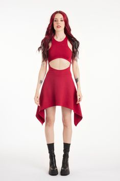 https://www.etsy.com/listing/1483371600/red-asymmetric-sleeveless-summer-dress?click_key=bc725017b3d1c01586ccda5d26e4254c1a20ab1b%3A1483371600&click_sum=7187671e&ref=shop_home_active_16&pro=1&sts=1 Pixie Clothing, Pixie Outfit, Pixie Dress, Sleeveless Summer Dress, Work Clothing, Festival Clothing, Sleeveless Dress Summer, Gothic Dress, Festival Dress