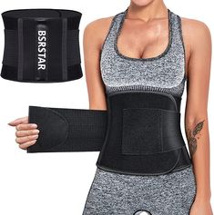 Amazon.com: BSRSTAR Waist Trainer Trimmer Sweat Body Shaper Belt Workout Slimming Tummy Control Belly Sport Band for Women Men Black : Sports & Outdoors Loose Belly, New Trainers, Lose Inches, Clothes Organization Diy, Waist Trimmer, Diy Clothes Life Hacks, Belt Design, Waist Training, Body Shaper