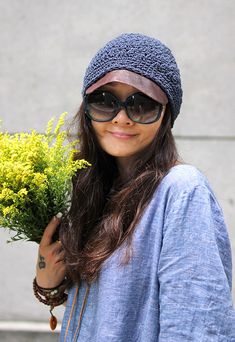 Navy Blue Knitting Hat    #leatherbrim #hat #knitting #blue #accessories Crochet Beret Hat, Navy Blue Crochet, Knitting Hat, Crochet Beret, Hat Types, Forest Girl, Hat Knitting, Blue Accessories, Blue Crochet