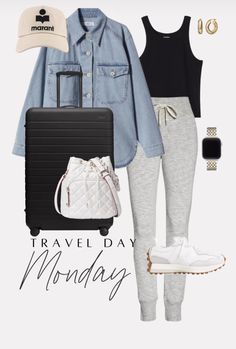 Comfortable Travel Outfit, Clothes Style, Vacation Style, Spring Summer Outfits