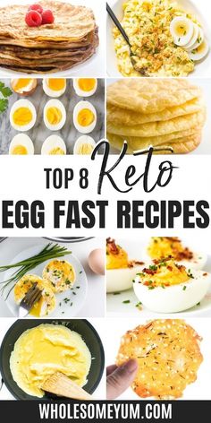 Keto Egg Fast Recipes, Egg Fast Recipes, Egg Fast Rules, Keto Egg Recipe, Egg Fast Diet, Meal Plan Recipes, Diet Rules, Keto Egg Fast, 1000 Calorie