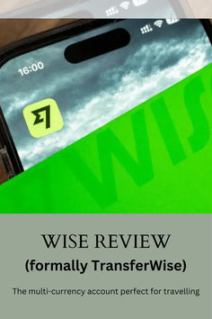 a cell phone with the text wise review formatly transferwise on it's screen