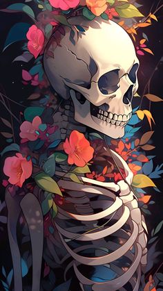 Helloween Wallpaper, Cocoppa Wallpaper, Witchy Wallpaper, Japon Illustration, Skeleton Art, Art Wallpaper Iphone, Cool Wallpapers Art, Ethereal Art