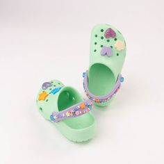 Crocs Classic Summer Camp Clog - Baby / Toddler - Neo Mint Toddler Crocs, Shoes Crocs, Converse New, Oxford Heels, Clogs Shoes, Shoe Care, Summer Camp, Casual Boots