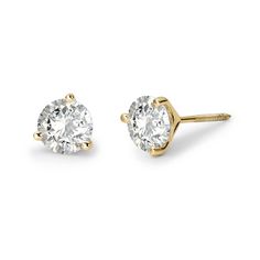 Here's a Diamond Stud Earrings. From our Diamond Earrings Collection, this 14K Gold Round-Cut Solitaire Lab-Grown Diamond in Three-Prong Martini Setting Stud Earrings features a shiny finish. Product Details:Metal: Real 14K GoldCarat Weight: SelectableDiamond Clarity: VSDiamond Color: E - FStone Class: Lab-GrownBail/Clasp: Screw Back**The IGI certification takes two business days to complete. Diamond Stud Earrings, Diamond Stud, 3 Carat, Earrings Collection, 2 Carat, 1 Carat, Stud Earring, Diamond Earrings Studs, Diamond Solitaire