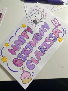 this is an image of a happy birthday card with the name grandma written on it