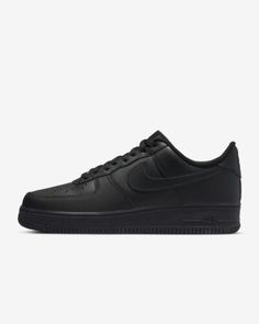 Nike Air Force 1 Low Triple Black Unisex Trainers Limited Stock All Sizes 3 - 17 | eBay Nike Models, Nike Air Force 1 07, Nike Air Force 1 Low, Air Force 1 Low, Triple Black, Black Sneakers, Nike Air Force 1, Limited Stock, Air Force 1