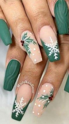 Xmas Nail Art, Festive Nail Art, Seasonal Nails, Christmas Nail Art Designs, Christmas Nails Acrylic, Winter Nail Art, Festival Nails