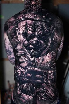 Tshirt Inspiration, Joker Tattoo, Inspirational Tshirts, Hybrid Design, Tattoo Designs Men, Back Tattoo, Tattoo Artists, Tattoo Designs, Tattoos